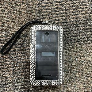 Aztec print Pocketbook with carrying strap